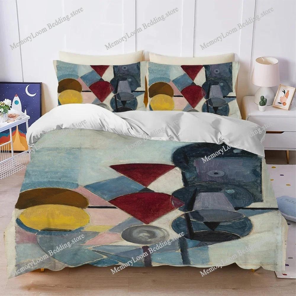 Theo van D-Doesburg Duvet Cover Set Home Style Bedding Soft Laundry Cotton Bed Student Dormitory Gift Home Textileextile963