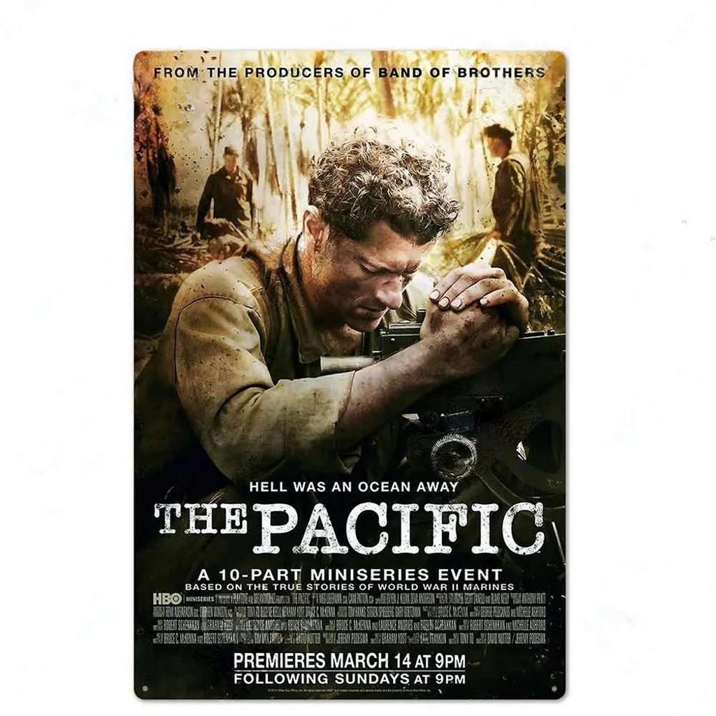 Movie Metal Tin Signs Pacific Wall Decoration Plaque Vintage Art Poster Iron Painting for Man Cave Home Cafe Garden Club Bar