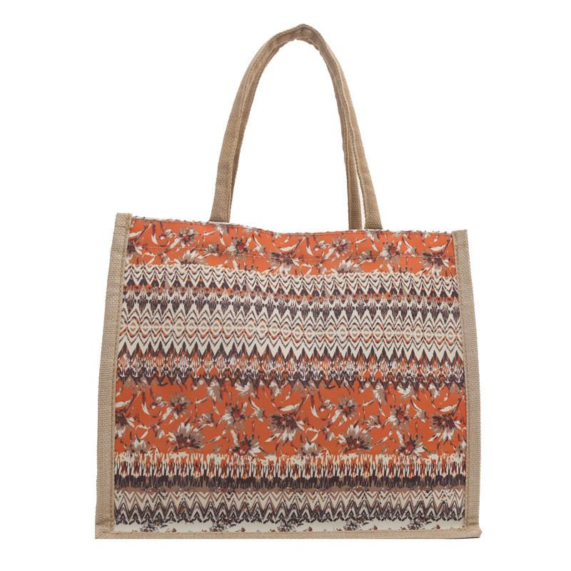 Cotton Linen Tote Bag For Women With Street Style Canvas Handbag For Daily Use