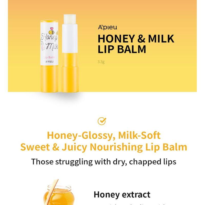 A'PIEU Honey & Milk Lip Balm