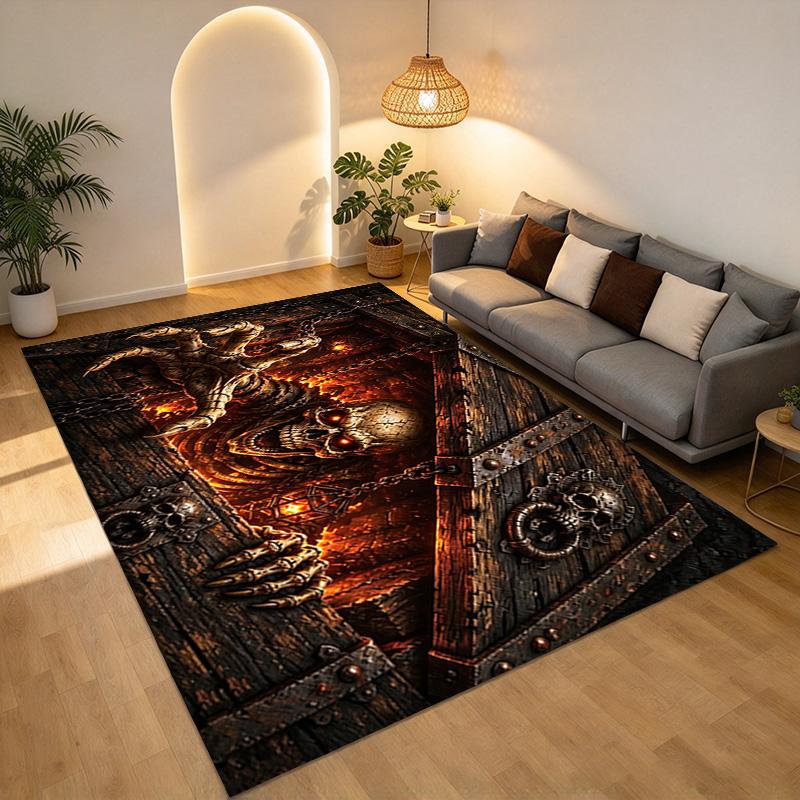 Skull Box Living Room Nonslip Area Rug Soft Carpet For Bedroom Game Playroom Sofa Office Home Decor Doormat Christmas Gift C9302811