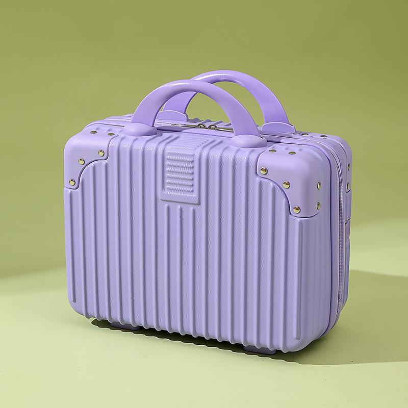 14-Inch Mini Suitcase Makeup Case with Combination Lock