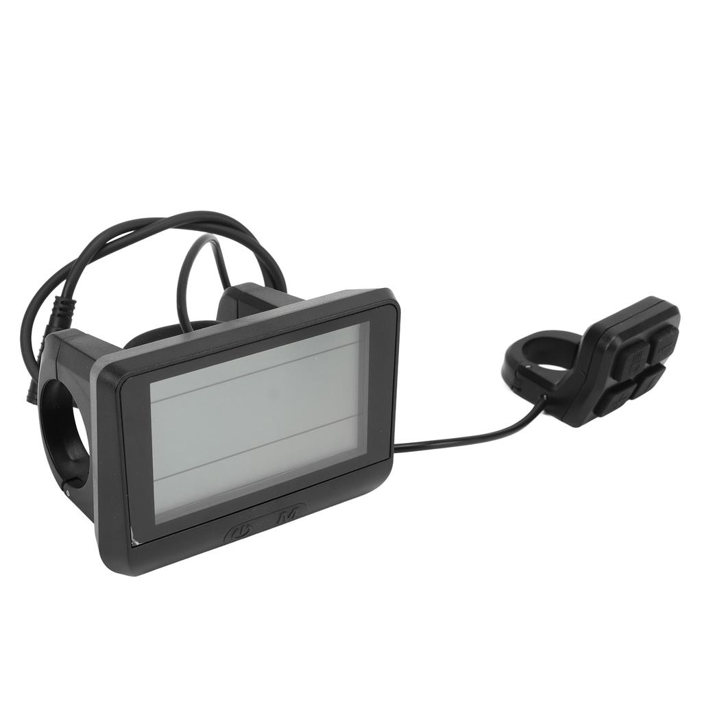 Electric Bike Display Panel Universal ABS Housing 5 Pin Waterproof Interface LCD Display Meter 24V 36V 48V
