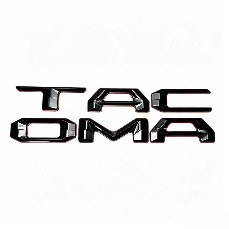 Suitable for TACOMA Rear Label 2024 Tacoma Tantu Body Sticker Pickup Truck Rear Trunk Black and Red