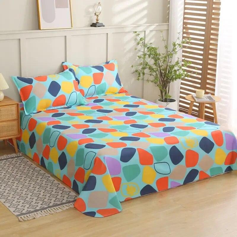 3 szt. Prześcieradła Broken Flowers Bed Simplicity Narzuta na łóżko Plus Size Double Queen King Prześcieradła z poszewkami na poduszki