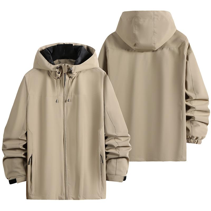 Man Black Windbreaker Windproof Waterproof for Spring Autumn Zip Up Jacket Men's Streetwear Bomber Clothes OverSize 4XL 5XL