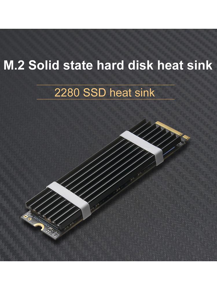 Metal Hard Drive Thermal Sheet with Screws Solid State Disk Cooler PC/Desktops Accessories for PS5 NVMe M.2 2280