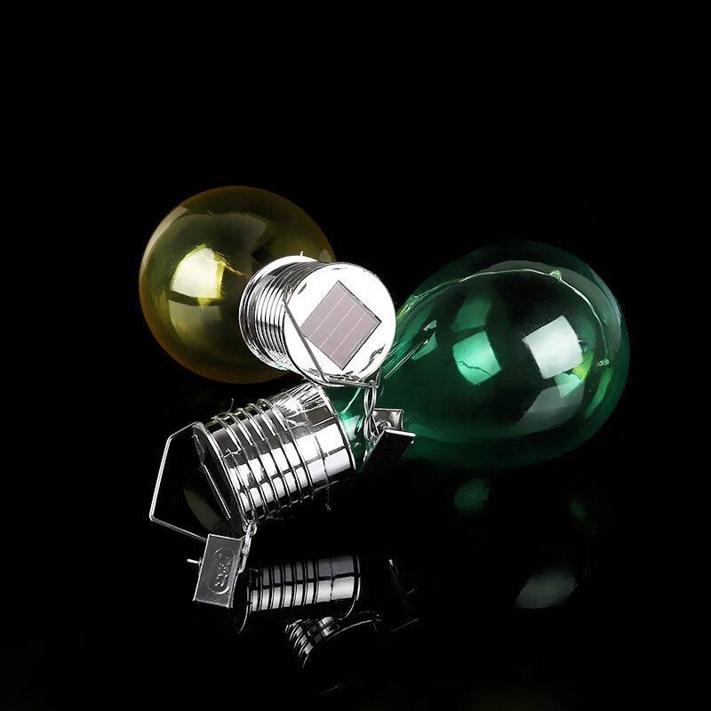 Nufeng Outdoor Colorful Solar Hanging Bulb Lights - 5-Pack