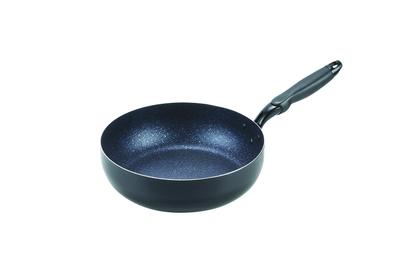 Pearl Metal Midnight Marble IH Compatible Extra Deep Frying Pan 28cm Black HB-5699