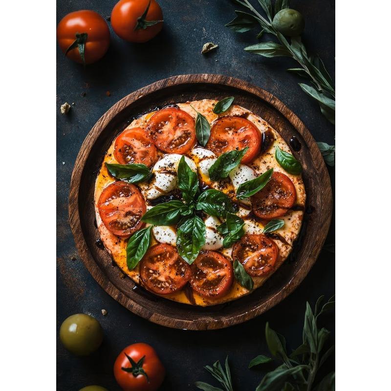 Healing Temptation Delicious Pizza Art Food Poster Canvas Prints Wall Painting Restaurant Kitchen Living Room Home Decoration
