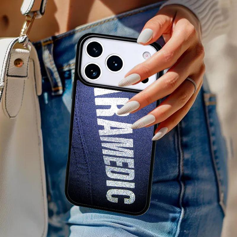 

Ambulance EMS EMT Paramedic Phone Case For iPhone 17 Air 14 15 13 12 Max Cover For Apple 14 15 16 16e 11 Pro Max Plus Coque iPhone 16plus