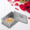 12PCS Square Treasure Chest Shape Candy Boxes Wedding Favor Party Hollow Plastic Candy Gift
