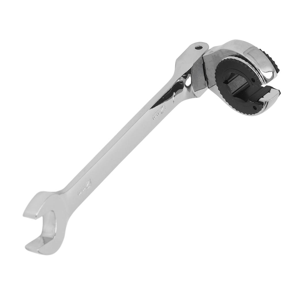 Flex Head Ratchet Combination Wrench 12mm Flare Nut Flex Gear Wrench Flexible Head Gear Wrench for Fuel, Brake, Air Conditioning Pipe Nuts 72 Teeth Op