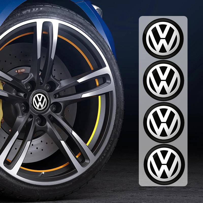 2026 New 4pcs For Volkswagen 56mm 65mm Car Wheel Center Hub Caps n Sticker Badge VW Jetta Golf Beetle CC EOS GTI MK2 MK4 MK5