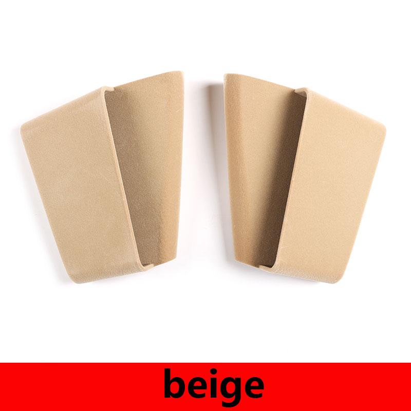 For Porsche Cayenne 18-23 ABS Black/beige flocking Car center console Armrest Side Storage Box mobile phone box car accessories