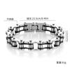 Stainless Steel Chain Bracelet Men Women Cycling Biker Punk Style Adjustable Safety Wristband