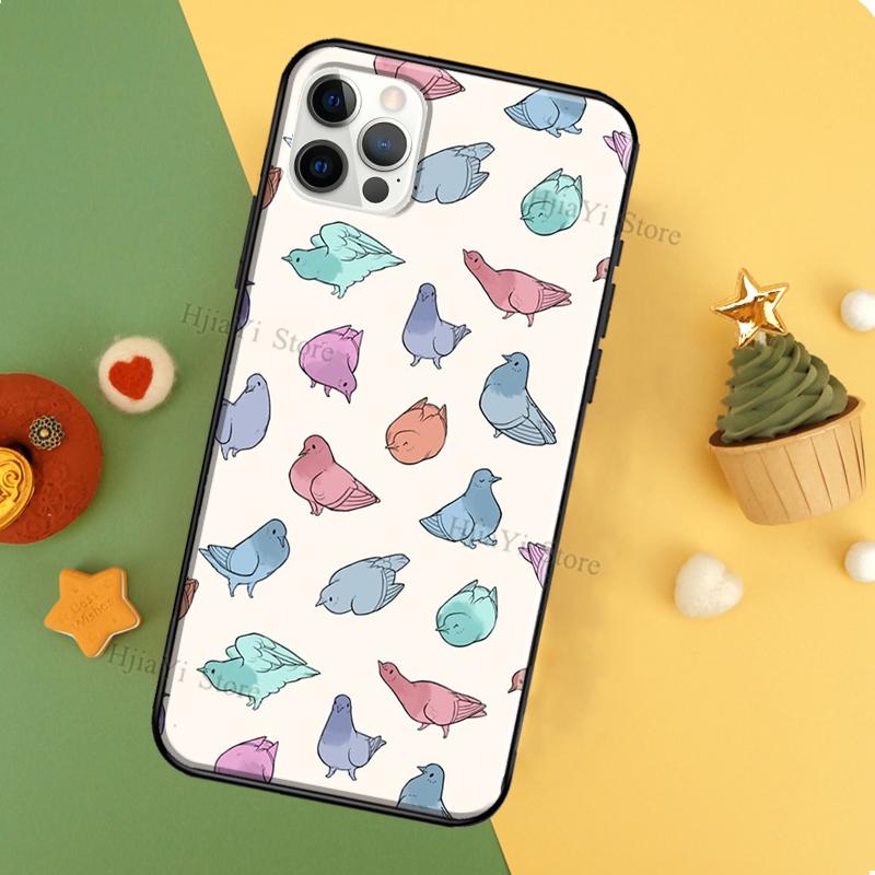 Pigeons Collage Coque Phone Case For iPhone 11 14 12 Pro Max 13 Pro XS MAX 6 7 8 Plus 5S SE 2020 X XR Cover
