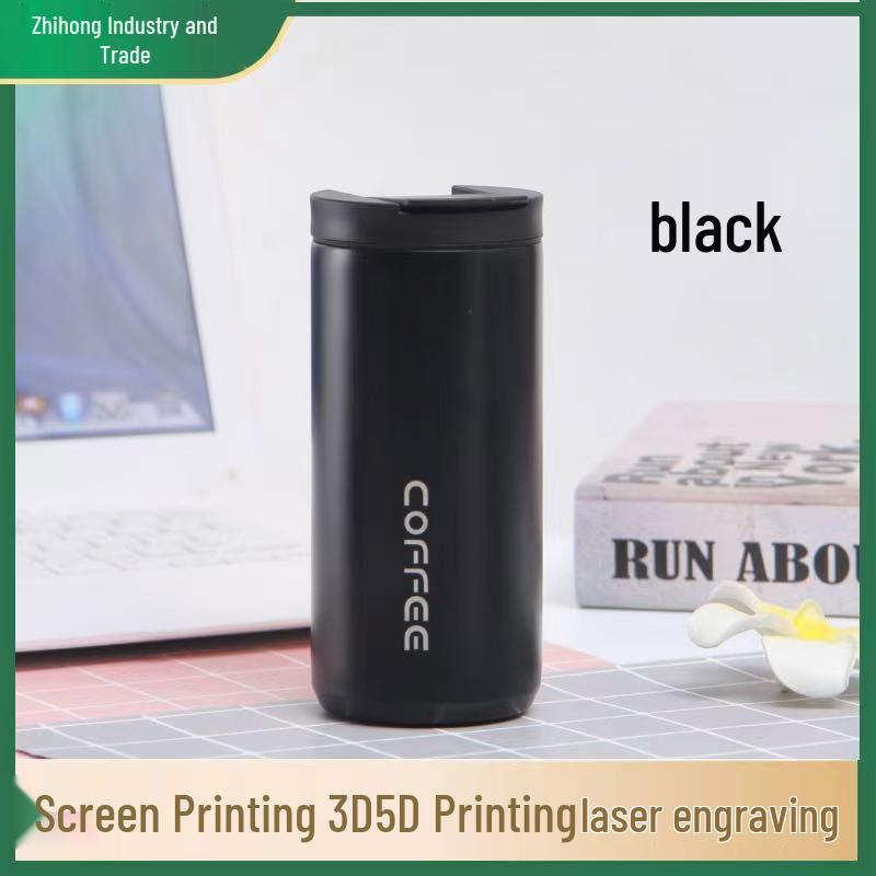 304 Stainless Steel Portable Thermos Coffee Cup - Simple & Creative Design for Couples