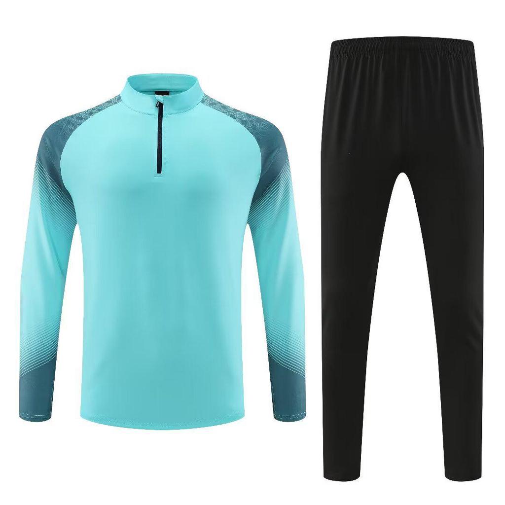 Unisex Autumn-Winter Football Training Half-Zip Jacket & Jersey Set