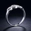 Spiral Fashion Double Jewelry High Quality Womens Ring Shiny Silver Four Sizes