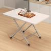 Foldable Table For Home Small Space Simple Rectangular Table For Rental Room Stall Use Portable Saving Space