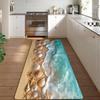 VIKAMA Beach Shell Starfish Carpet, Living Room Carpet, Bedroom Sofa Decoration Home, Kitchen Long Anti-Slip Carpet