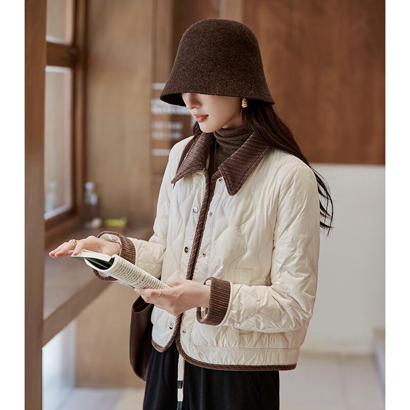 Women's Casual Lapel Down Jacket FXJH2985