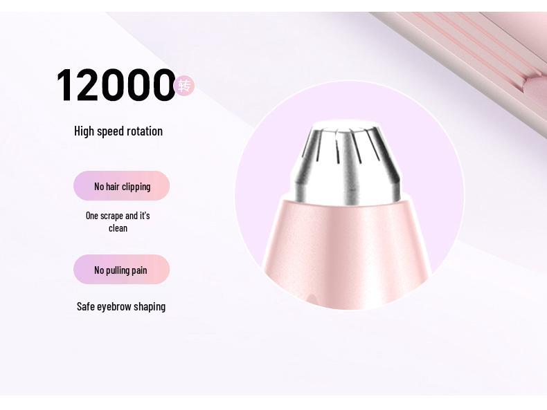 Automatic Electric Eyebrow Trimmer and Shaper for Beginners - Safe for Men and Women.