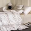 Luxury Lan Jing Tencel Cooling Four-Piece Summer Bedding Set: Silky, Machine Washable Bed Sheet & Duvet Cover for Naked Sleep.