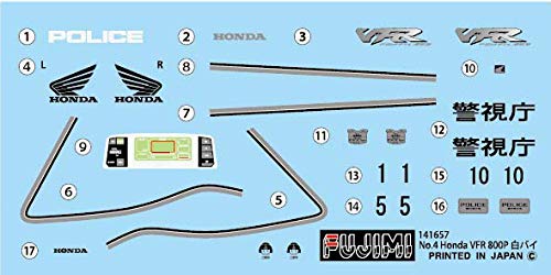 Fujimi Model Bike Series Honda VFR800P White Bike Plastic Model 1/12 Bike-4