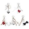 Aesthetic Keychains Purse Handbag Backpack Bag Pendant Charms Heart Bows Keychains Charms Car Keyring for Women Girls