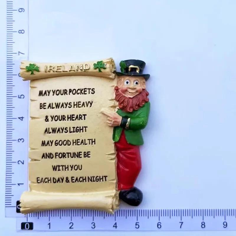 Irland Kühlschrankaufkleber Edinburgh Reise Souvenirs Kleeblatt Kühlschrankmagnete Heimdeko Hochzeitsgeschenke