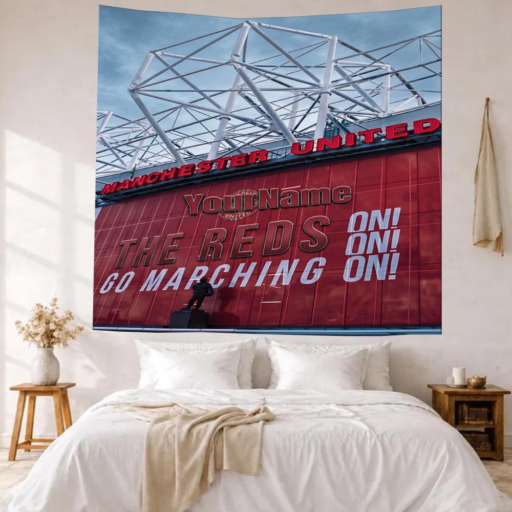 Manchester Custom Your Name Wall Decor Tapestry Art For Pet Memorial Birthdaywedding Party Backdrop Family Gift