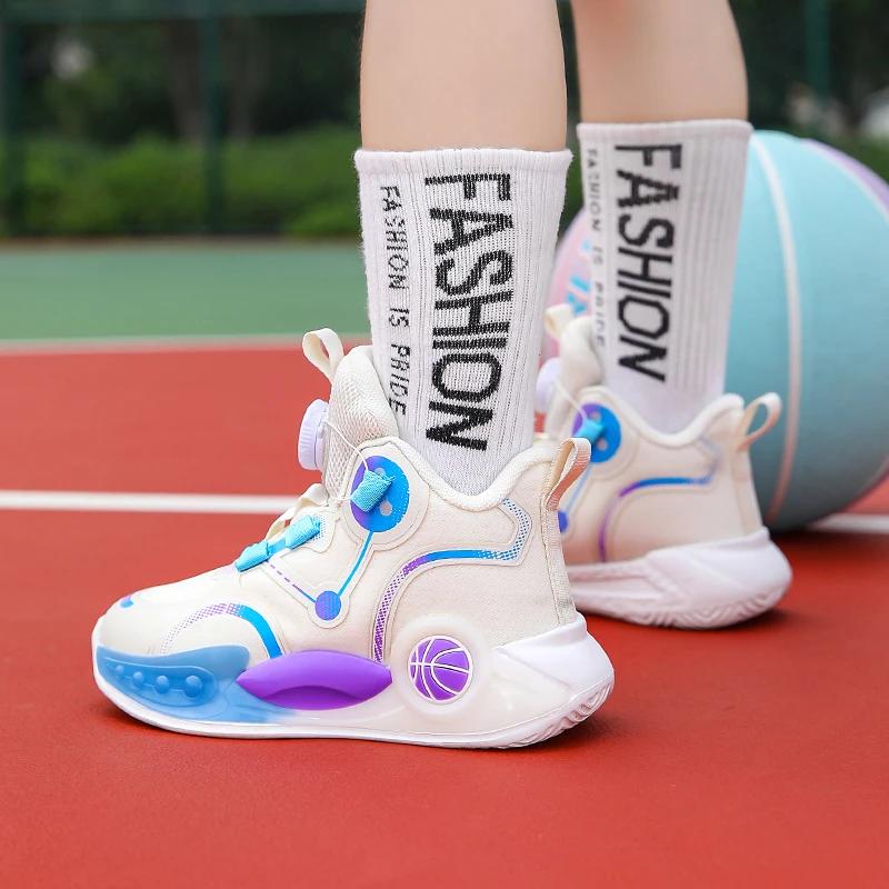 Модные новые мужские баскетбольные кроссовки нескользящие удобные студенческие спортивные — фото 2