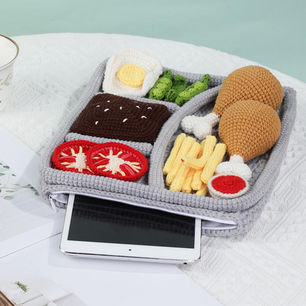 Crochet Laptop Case Set for Beginner with Instruction Food Tray