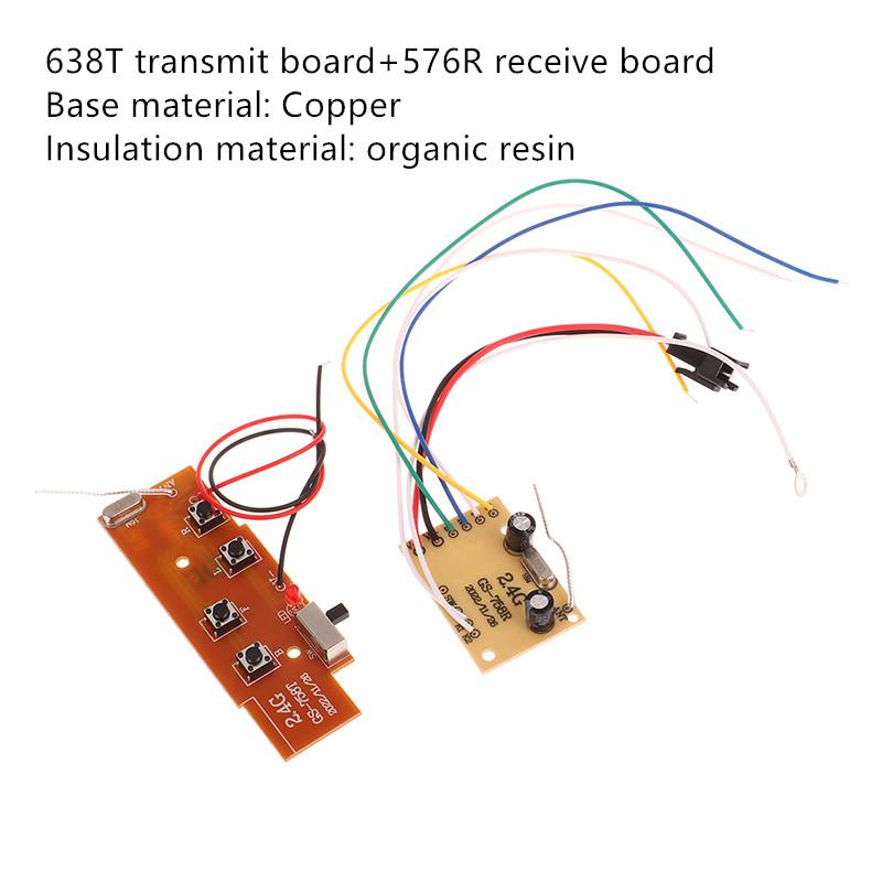 High Quality 4CH RC Remote Control 27MHz Circuit PCB Transmitter Receiver Board For RC Car Remote Control Toys Parts