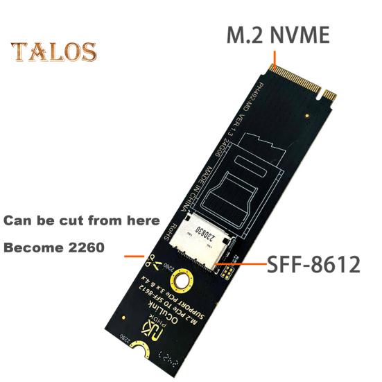 

U.2 SSD PCI-E NGFF Adapter Card High-Speed ​​Interface Universal Easy to Use PCIe 4.0 M.2 to SFF-8612 U.2/U.3 Adapter Card Card A