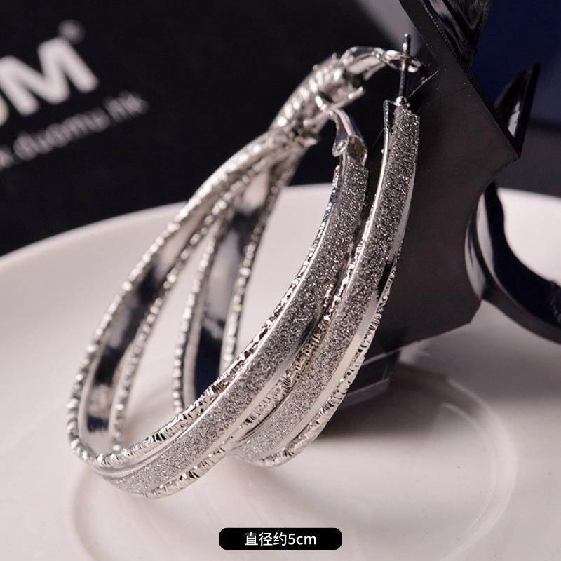 Fashion exaggerated niche temperament fringed earrings retro personality versatile sequined earrings women's long ear jewelry