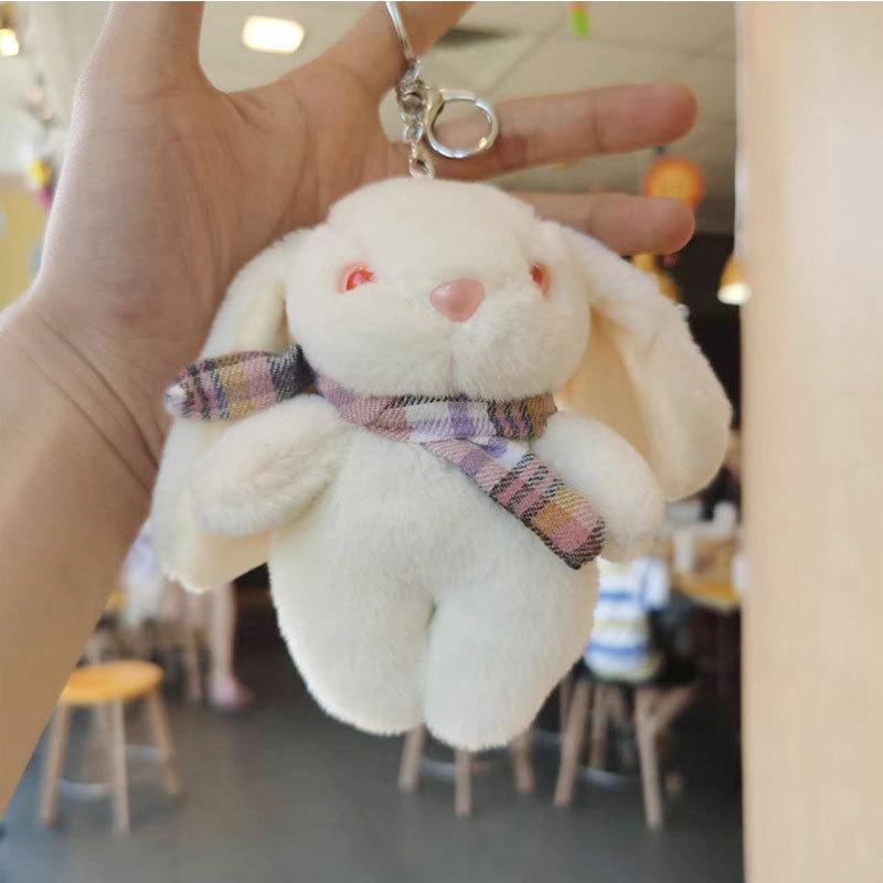 

Хрустальный Мягкий Очаровательный Бархатный Брелок-Кролик Мультяшный Кролик Плюшевая Игрушка Для Пары бежевый