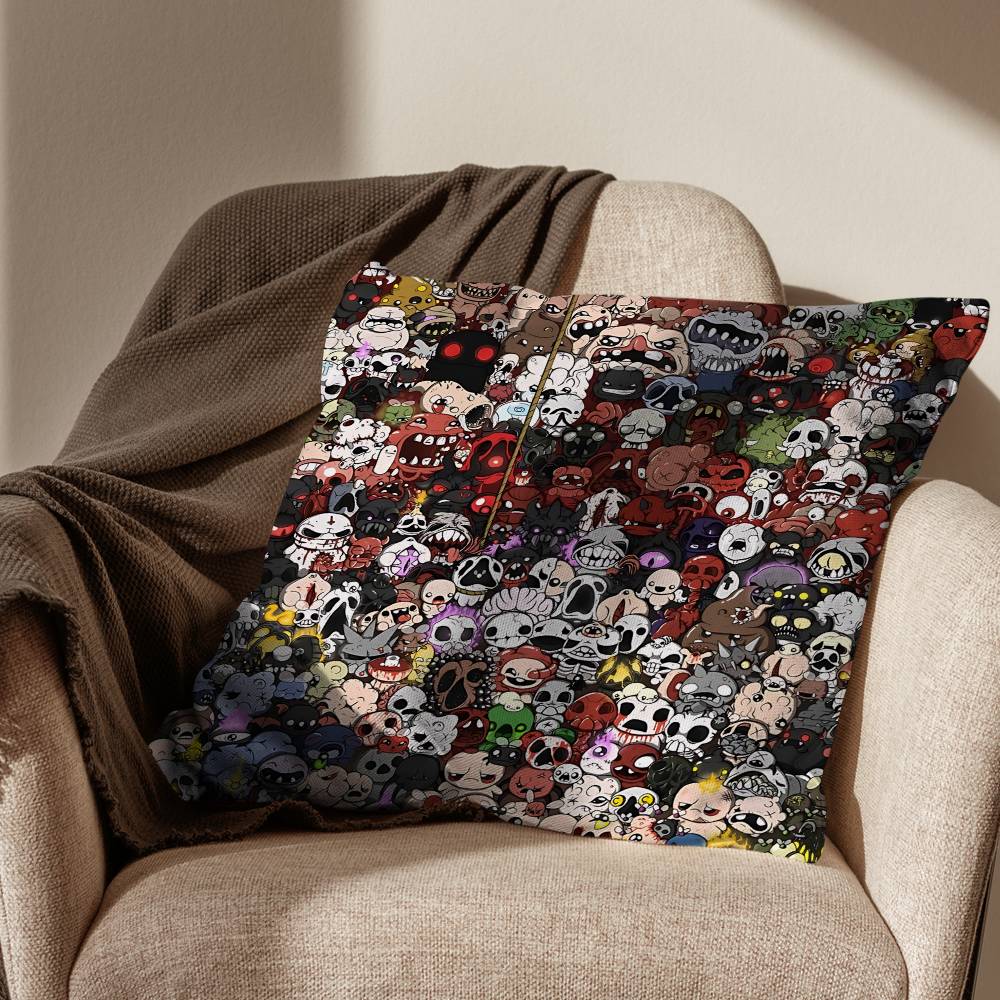 Game TThe Binding of Isaac Cushion Cover Suitable For Sofa Car Bedroom Office Cushions Decorative Pillow Case