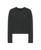 COVERNAT WOMAN Layered Round Neck Knit Charcoal