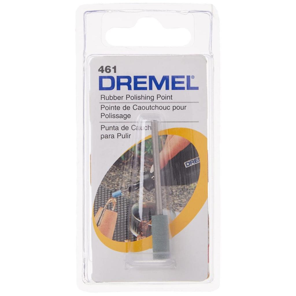 Dremel 461 Rubber Polishing Point 6.4mm for Rotary Tools, Metal Stone Ceramic Polishing Bit