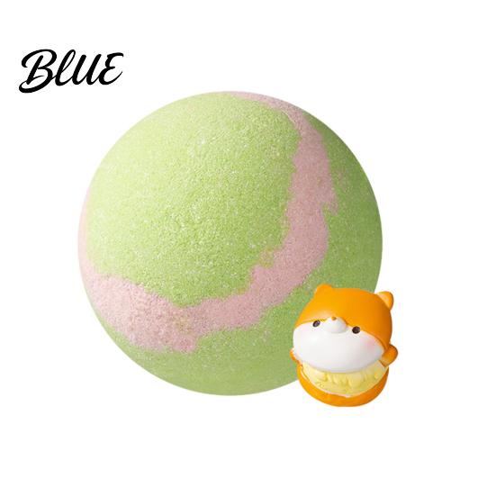 Spa Bath Ball Salt with Surprise Toy Inside Fruity Floral Plants Extract Handmade Natural Sea Bubble Women Men SPA Gift