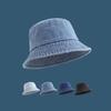 Women's Washed Denim Bucket Hat Spring Summer Fashion Unisex Casual Trendy Fisherman Cap Men Sunshade Breathable Korean Style