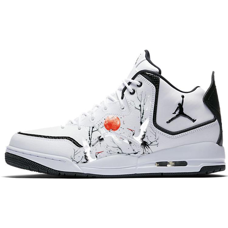 

Jordan Courtside 23 Cushioning Slip Resistant Abrasion Resistant Mid top Vintage Basketball Shoes Men s White AR1000-100(Team181-) 41