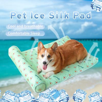 Pet Supplies Cat Bed Ice Mat Summer Cooling and Heat Protection Cool Mat Ice Silk Mat Dog Kennel Cat Litter