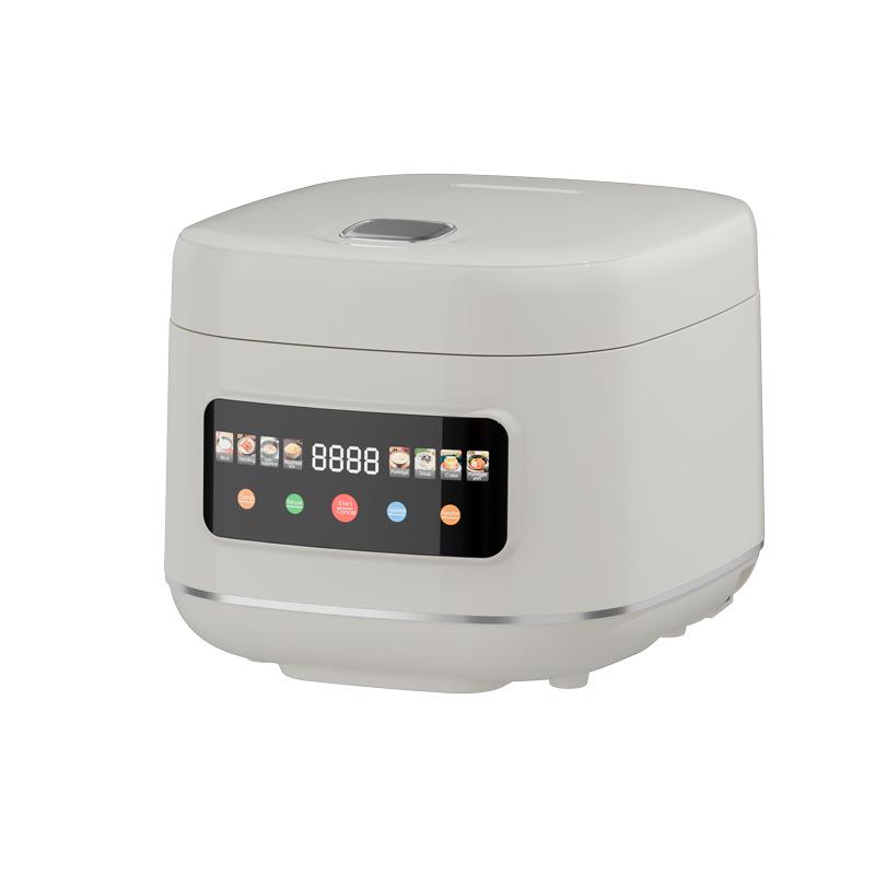 Compact Smart Rice Cooker with Non-stick Pot, Multifunctional Steam Features, Plastic Design, 110V US Standard