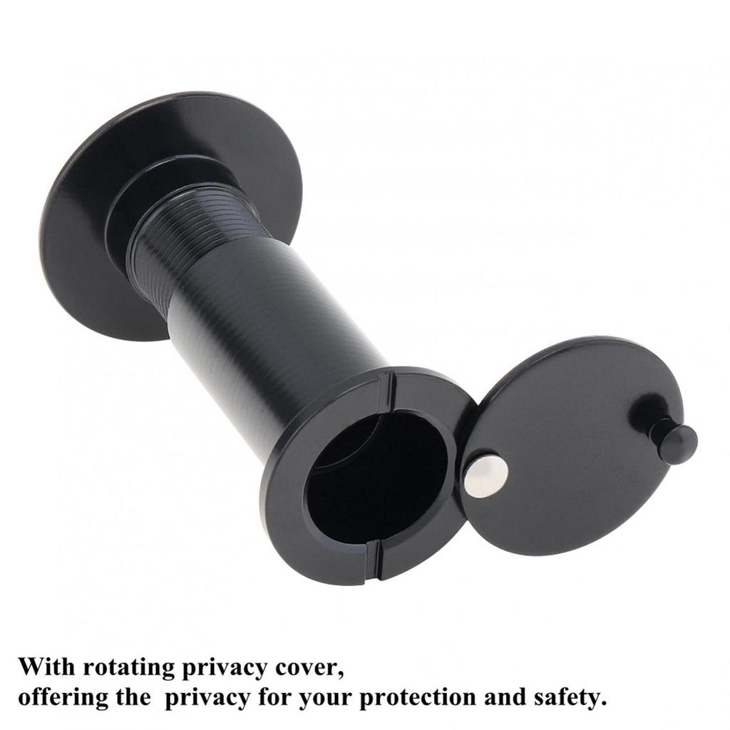 2 Stück 16 mm/0,63 Zoll 200-Grad-Türspion-Bohrer-Set aus Zinklegierung für 1,57 Zoll bis 2,56 Zoll Türen mit einer Dicke von Zuhause/Büro/Hotel