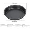 2Pcs Pizza Pan, 6in/9in/10in/12in Deep Dish Round Pizza Pan for Oven, Non Stick Thickened Carbon Steel Baking Pan for Home Kitchen, Dishwasher