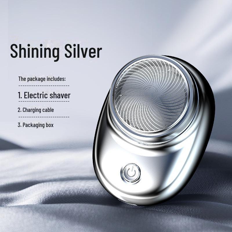 Wiederaufladbarer Herren-Reise-Elektro-Rasierer mit Doppelkopf